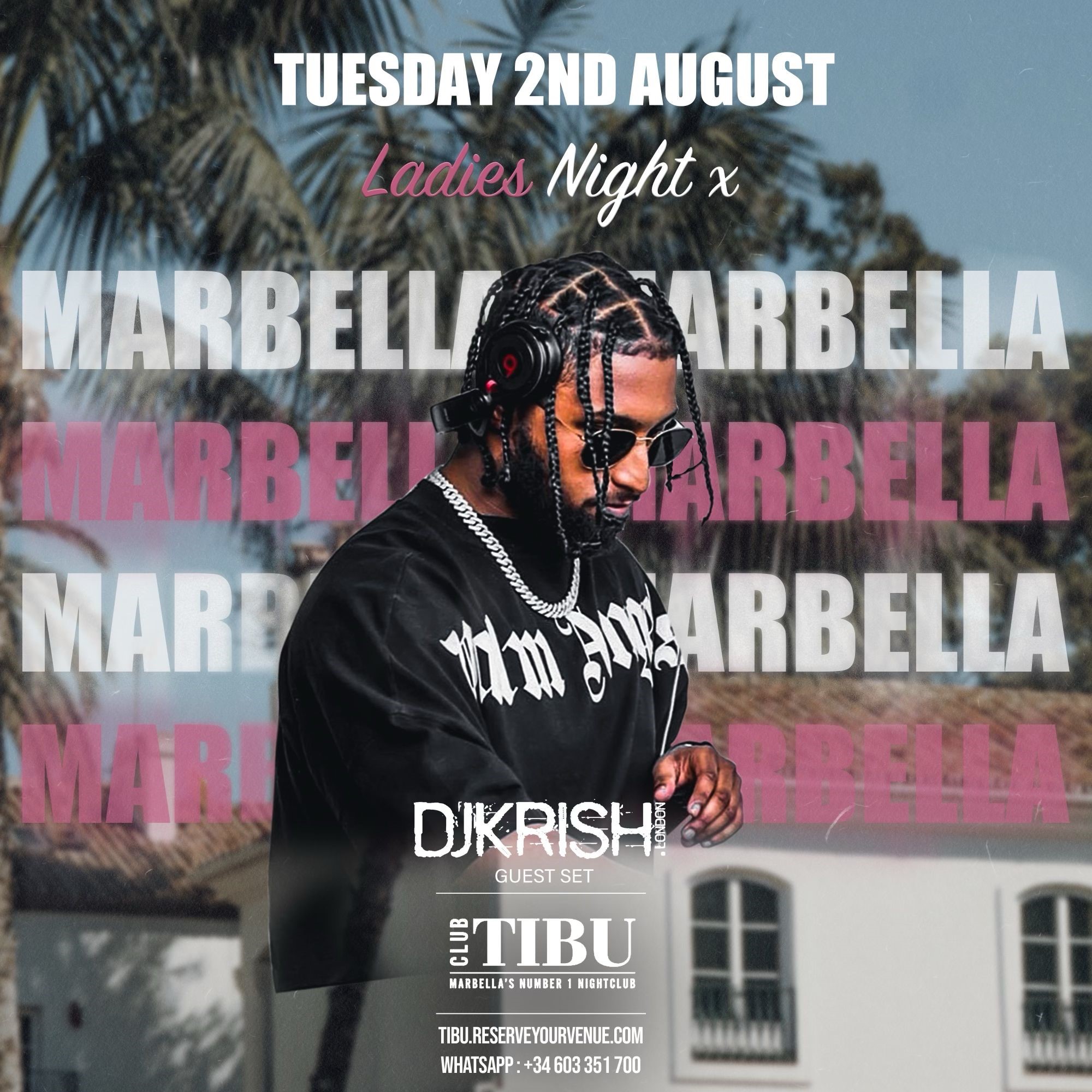 DJ Krish - Ladies Night in Marbella